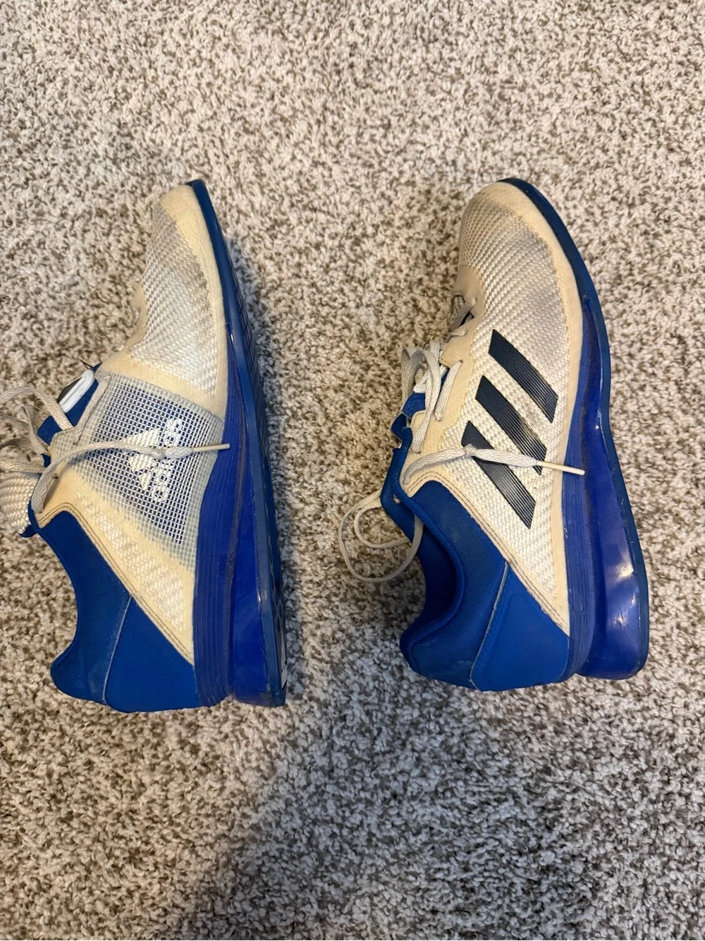 adidas Athletic Shoes in White and Blue